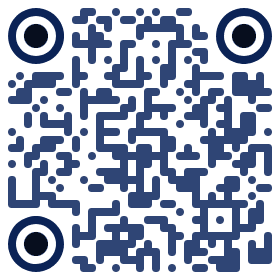 Blue styled QR code example